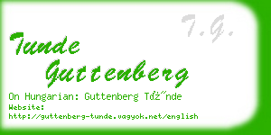 tunde guttenberg business card